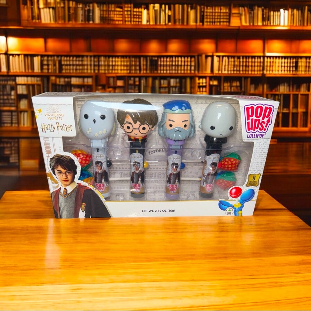 Wizarding World Harry Potter Pop-Ups Lollipop Set by Flix Candy NEW IN BOX